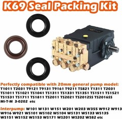 General Pump Kit 69 PACKING KIT 20mm Repair Kit for GP K69 Interpump Pressure
