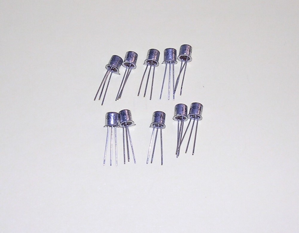 BC108B / GENUINE Amperex A1380 Transistor , Lot of 10 , Tested & Gain Matched