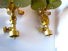 Jewelers Little Torch Canister Valves Fit CGA200 & 540 Propane & O2 Regulators