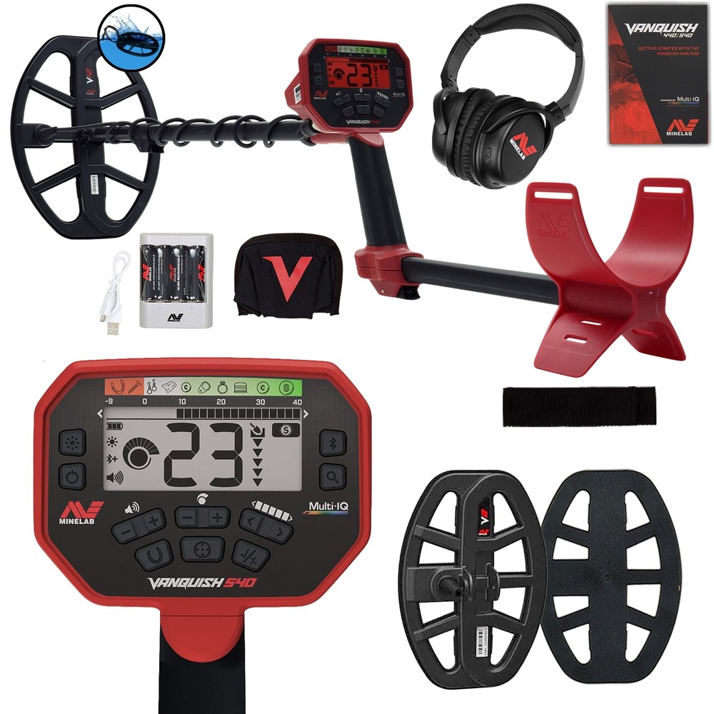 Minelab VANQUISH 540 Pro Pack Metal Detector – Multi-IQ Technology & Waterproof