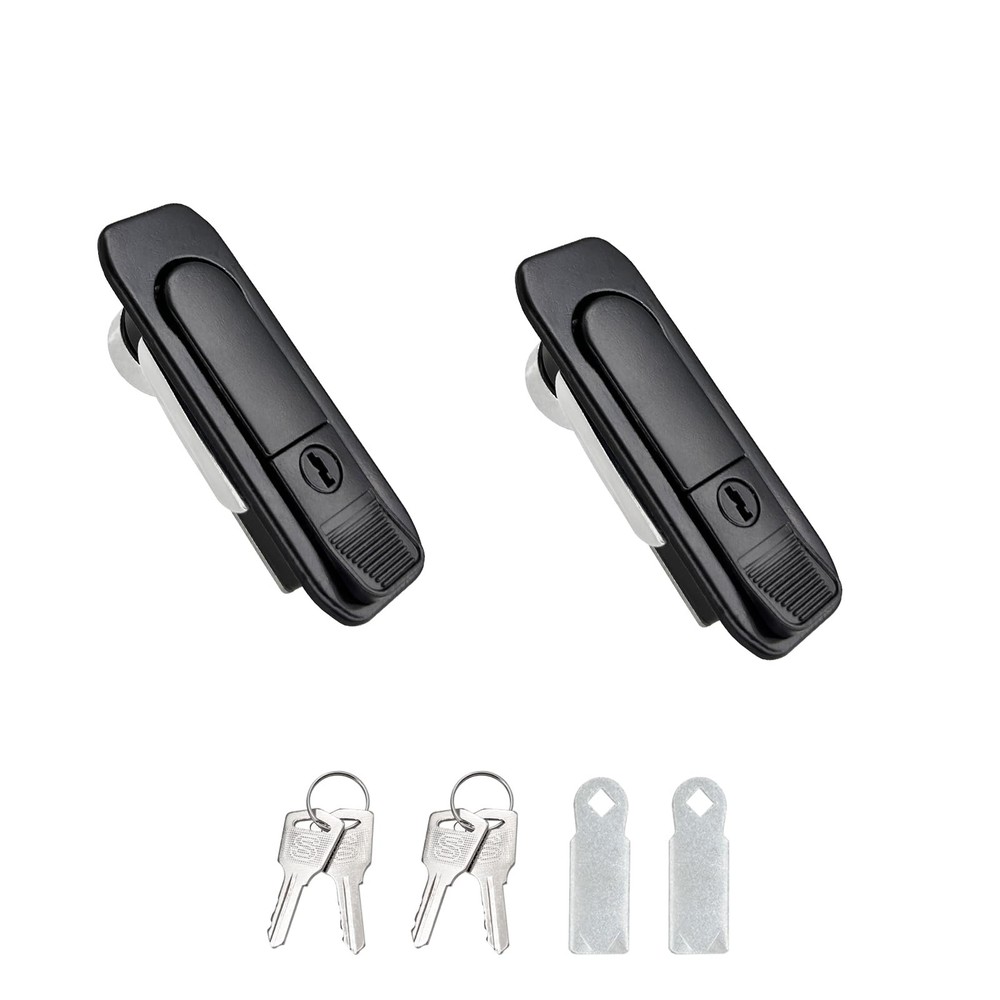 Xnrtop Electric Cabinet Panel Pop Up Lock Push Button Door Cam Lock Black wit…