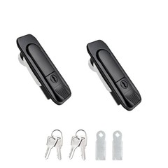 Xnrtop Electric Cabinet Panel Pop Up Lock Push Button Door Cam Lock Black wit…