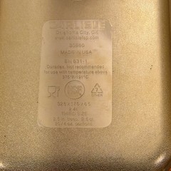 NEW Carlisle 2391034 1/3 Size 2 1/2 in Stor Plus™ High Heat Handled 30860H13