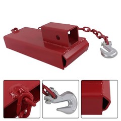 2″ Forklift Trailer Hitch Receiver Attachment Pallet Forks Towing Adapter Red