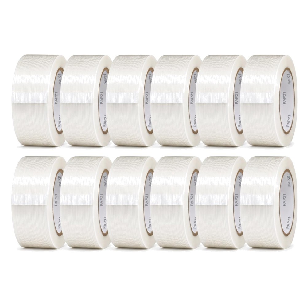 Industrial Grade Reinforced Filament Tape, 2″ x 60yds