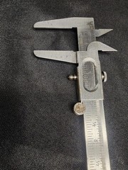 Vintage SYG Spain 5″ Vernier Caliper Inside Outside W Case Read