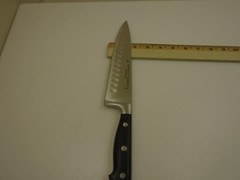 Forged Duo Edge Chefs Knife 8 inch German Steel X50CrMoV15 Full Tang Stainless