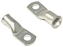 Tinned Copper Cable Lug End Terminal Ring Connectors + Adhesive Shrink Tubing
