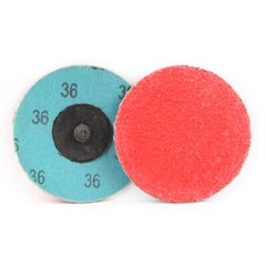 50 Pack – 3″ Inch 36 Grit Ceramic Quick Change Sanding Discs Type R Roloc