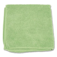 Boardwalk Microfiber Cloths, 12 x 12, Green, 12/Pack