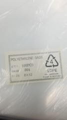 8 X 12 Clear Poly Bags 4 mil Flat Open Top Industrial Plastic LDPE 100pcs