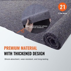 KFFKFF 12 Pack Moving Blankets 72×54 Heavy Duty Furniture Packing Pads Towing
