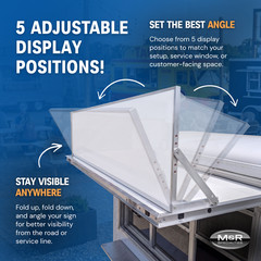 M&R Specialties – Add-on Fold-up and Down Concession Door Marquee or Sign