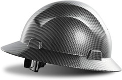LANON Full Brim Hard Hat, OSHA Construction Work Approved, Premium Charcoal Gray