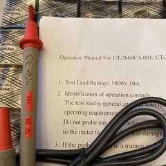 1000V 10A UT-2660CA Digital Multimeter Multi Meter Test Lead Probe Lead Cable
