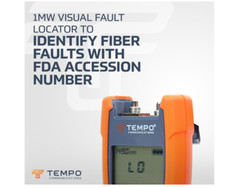 TEMPO OPM220 High Power Fiber Optical Power Meter w/ Visual Fault Locator, OPM