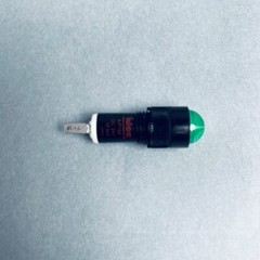 IDEC Led Pilot Light Green Domed Cap Total of 7 Bulbs