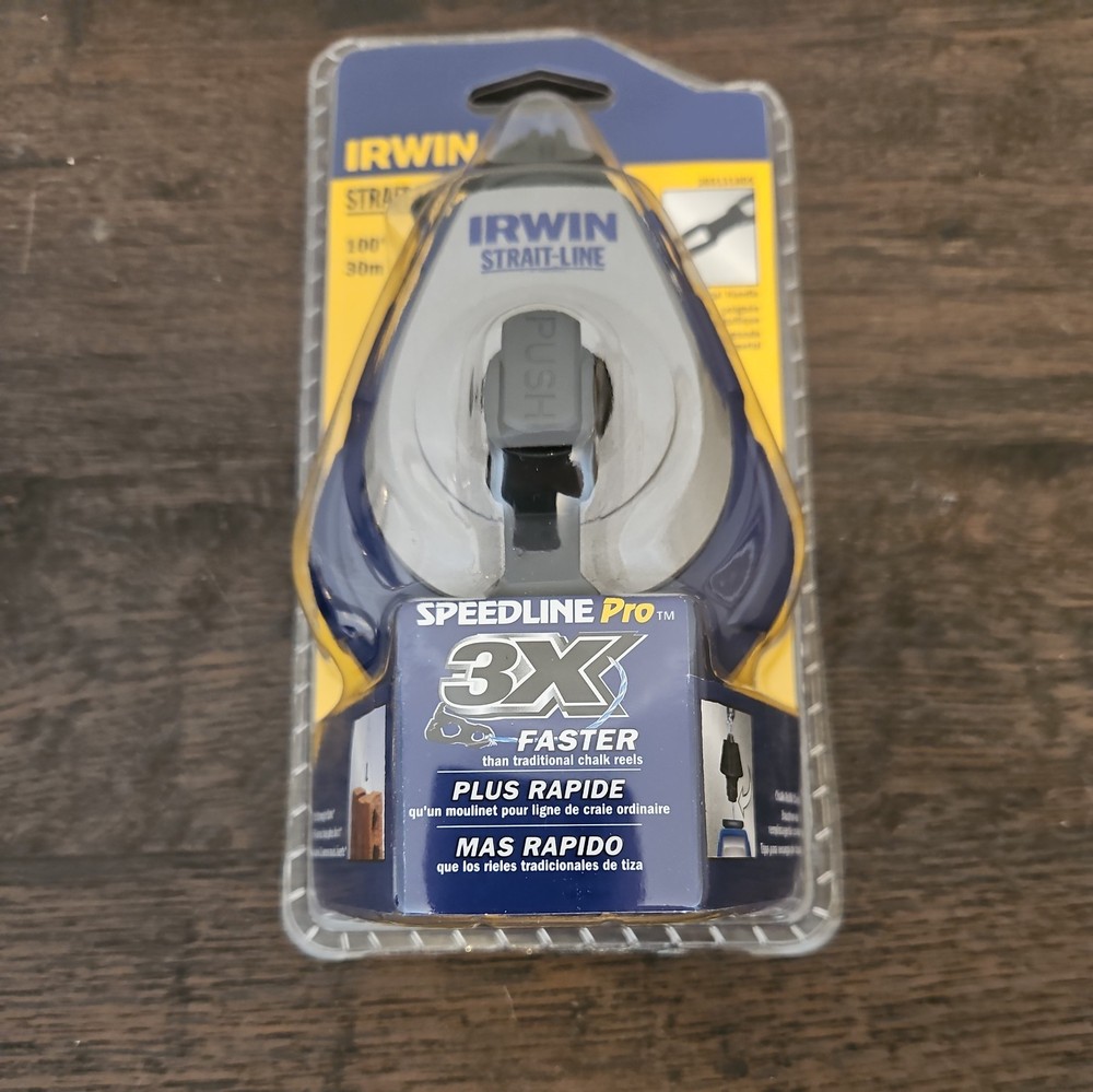 New Irwin Strait-Line 100′ 3x faster Chalk Reel – Model #2031318ds