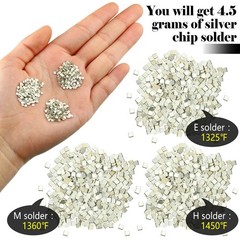 About 500 Pcs 4.5 Grams Silver Solder Jewelry Precut Chips Solder Ultra Tiny Med