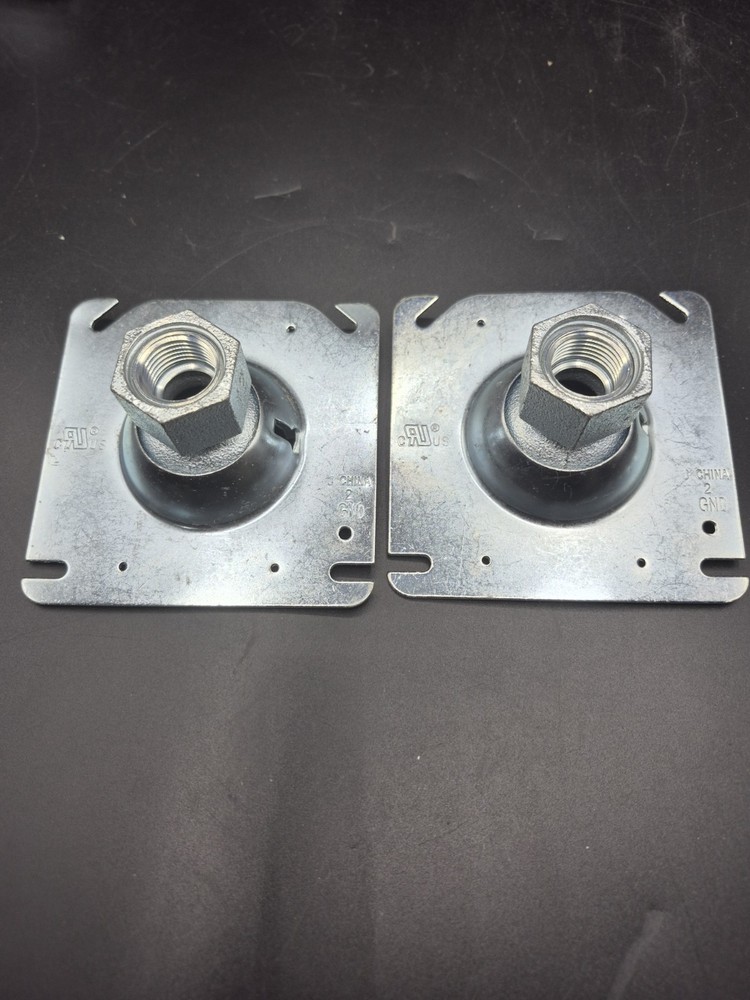 Lot of (2) 4 Inch Swivel Fixture Hanger with 4 holes in the plate Free Shipping
