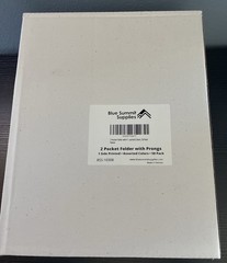 50 Pack 2 Pocket Folders w/ Prongs Letter Size Blue Summit Supplies