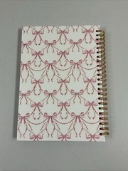 Notebook Coquette Pink Bow Lined Journal G110