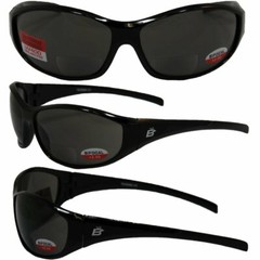 Sparrow Bifocal Safety Glasses By Birdz – Black Frames 2.0 Smoke Lenses