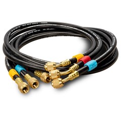 2 X Fieldpiece HR3B–1/4″Ball Valves Hose Set–3 Pack with Color Tags Free Ship US