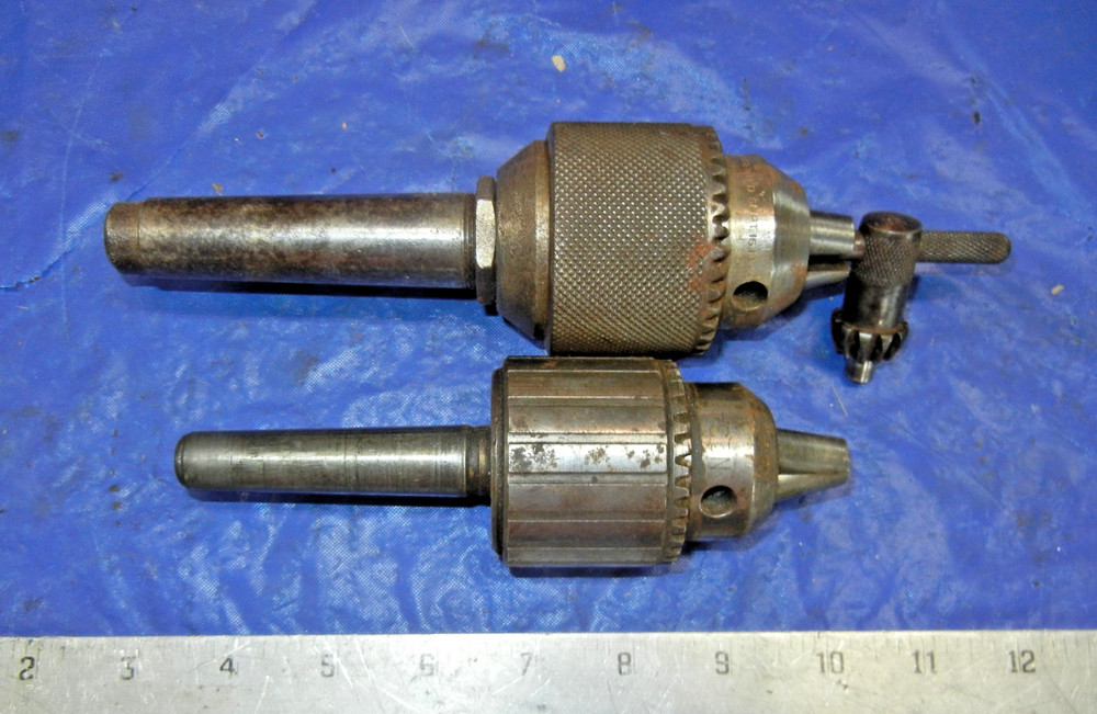 2 Jacobs drill chucks Morse taper 2 and 3 for South Bend Lathe