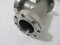 MDC Conflat CF 3.38″ 3-3/8″ Tee 2 Rotatable Flanges Stainless Steel Vacuum – NEW