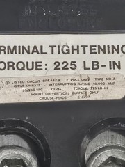 Murray MD2200 200A Circuit Breaker 240V 2-Pole Type MD Used