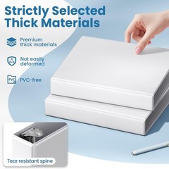 Moisture Resistant 1 Inch D Ring Binder with Pockets: 8.5×11 Paper Friendly