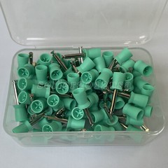 100Pcs Dental dentist Rubber Prophy Tooth Polish Cups Brushes Polishing green us