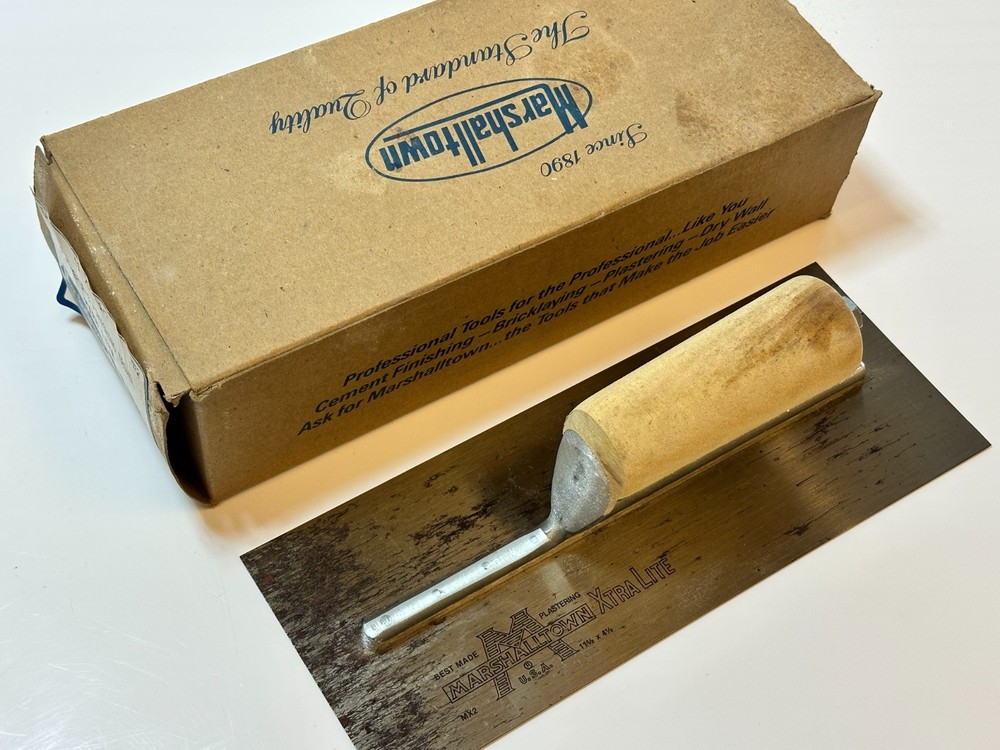 Marshalltown USA MX2 Carbon Steel Finishing Trowel 11-1/2 x 4-1/2, NEW Old Stock