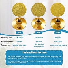 3-Pack 2″ Brazed Diamond Flat Grinding Disc Cup Wheel Angle Grinder — Lot Availa