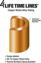 3/16″ x 25′ Genuine Copper-Nickel Alloy Non-Magnetic Brake Line, Rust Resistant