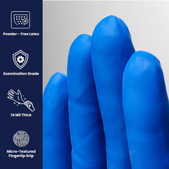 Adenna HERO Disposable Latex Gloves – 14 Mil, Nfpa-Approved Heavy Duty Glove wit