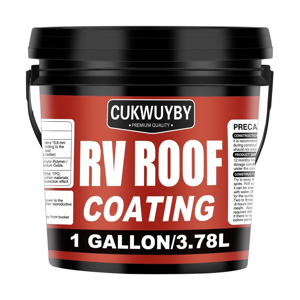 RV Roof Sealant 1 Gallon, RV Roof Coating Quick Drying Solar Reflective, Leak…