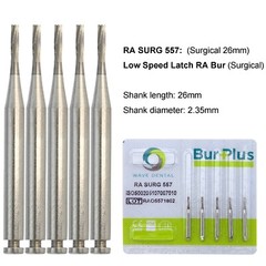WAVE Dental Round Carbide Burs Latch Surgical Burs 2 4 6 Slow Speed RA 22mm 26mm