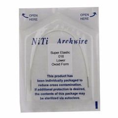 Dental Orthodontic White Color Coated Niti Arch Wire Round Super Elastic Ovoid