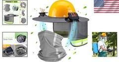 Ventilated Hard Hat Neck Shield with Quick Dry Neck Gaiter for Construction