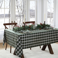 Elrene Home Fashions Sherwood Tree Dobby Christmas/Holiday Cotton Rectangle Tabl