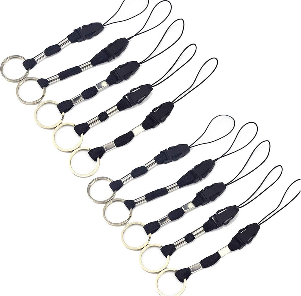 10 Pcs Nylon Finger Short Lanyards with Circular Ring Detachable,For USB