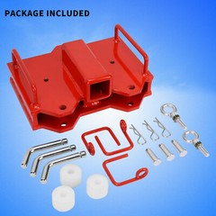 2″ Trailer Hitch Receiver Dual Pallet Fork Forklift Towing Adapter Attachment