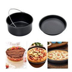2pcs/set Universal Air Fryer Accessory set Steel 8 inch, as picture show