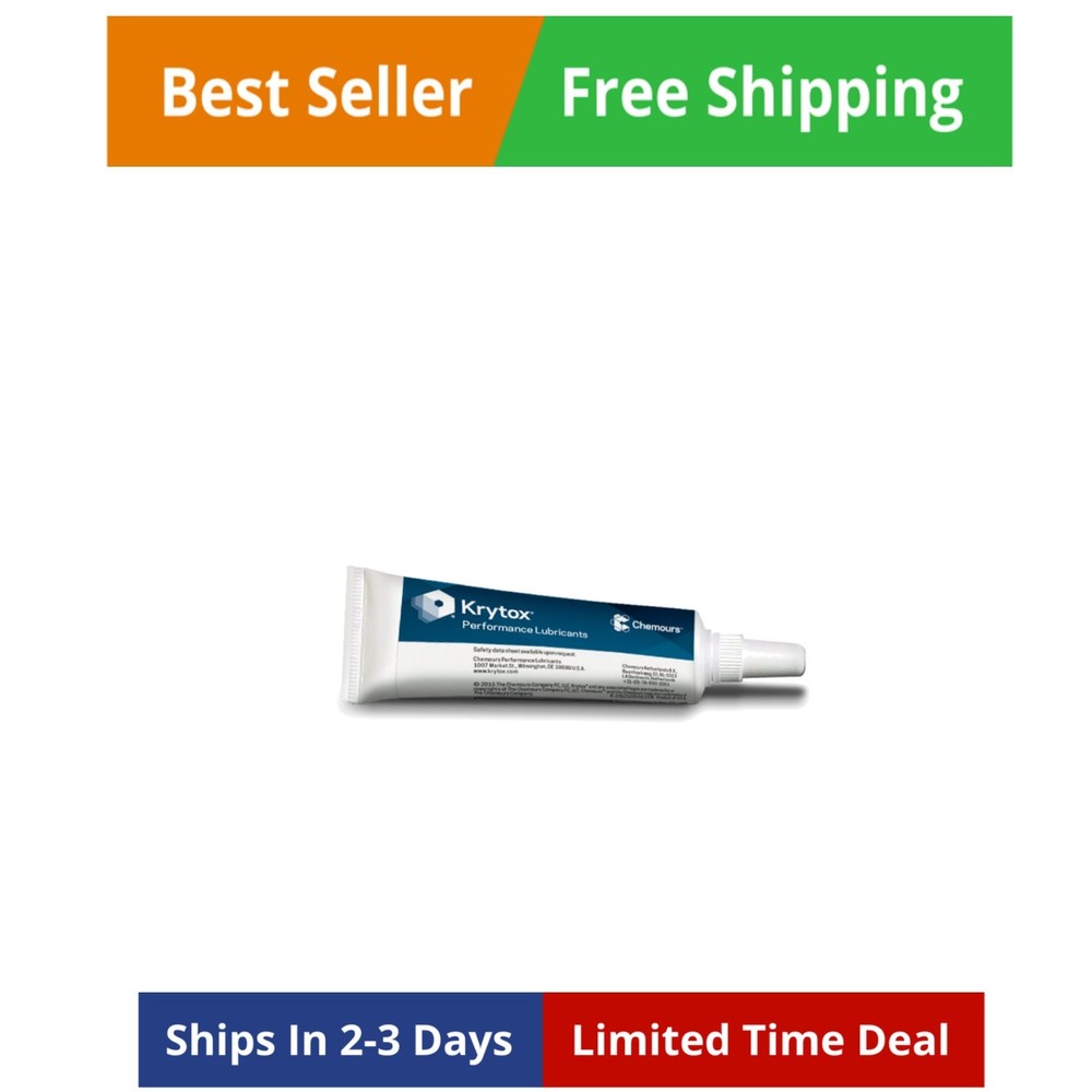 by Chemours GPL 205 Grease, Pure PFPE/PTFE, 0.5 oz Tube