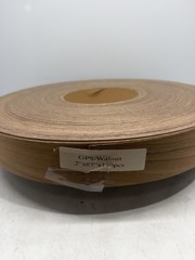 New Roll GPS / Walnut Veneer Edging 2″ x 87″ x 110 pcs 1/64″ thick .02″ & .5mm