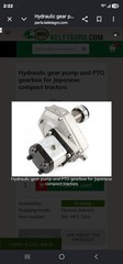 KeletAgro Hydraulic Gear Pump Single Acting 10cc with PTO Gearbox KA-HP1
