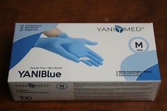 Nitrile Powder Free Gloves Size Medium 1 Case/ 10 Boxes/ 1000 Gloves