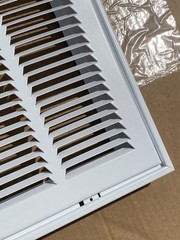 Everbilt 20″ x 20″ Aluminum Air Return Air for 1″ Filter Grille White E190RF